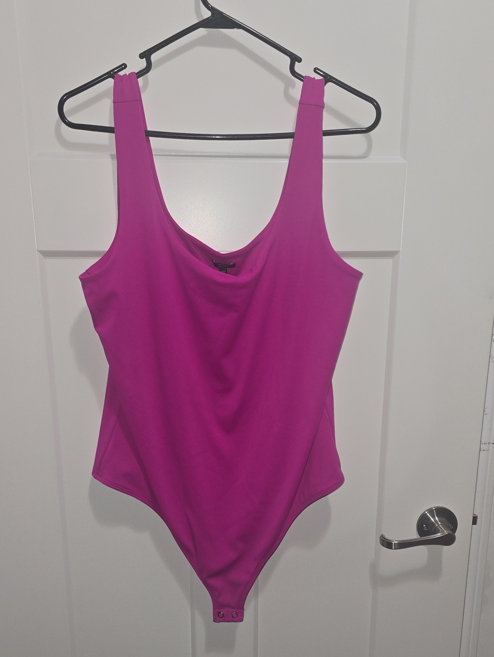 Express Bright Magenta Scoop Bodysuit
